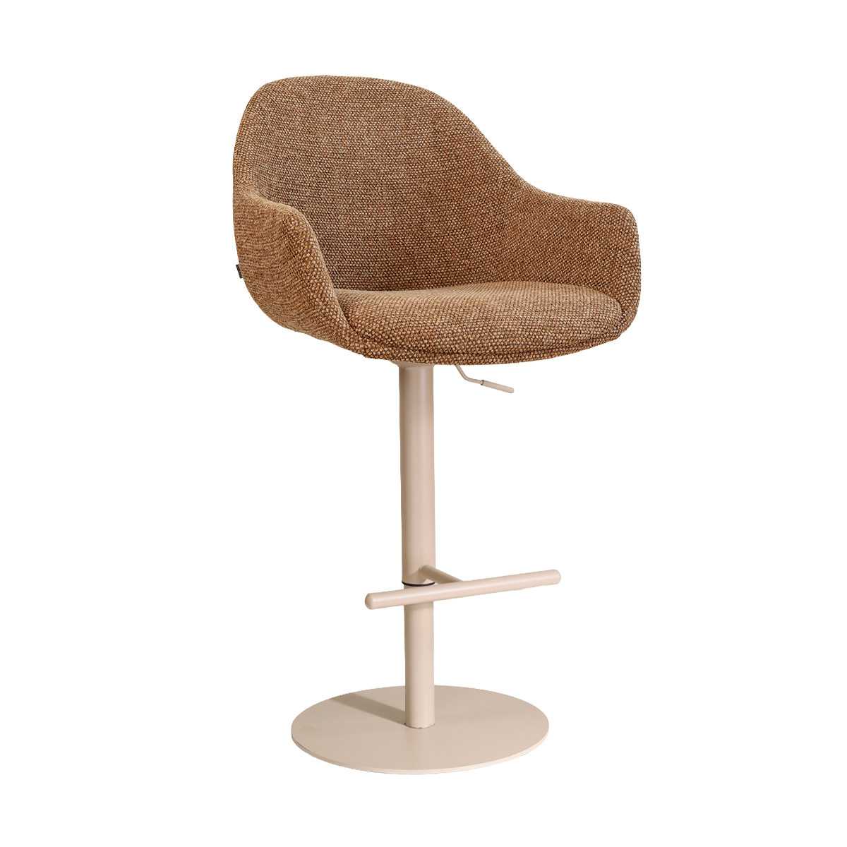 Barkruk Niva-Mae draaibare tulp bruin blend beige van Loods 5