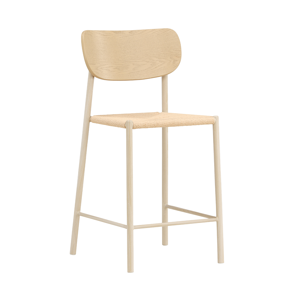 Barkruk Rian rotan zitting beige 67 cm van Loods 5