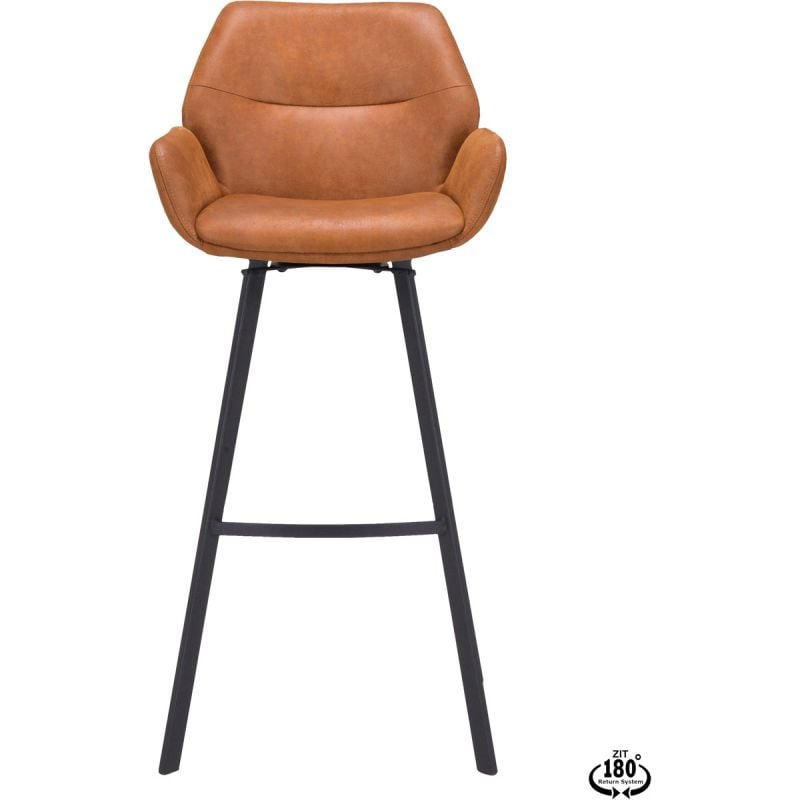 Barstoel Lizz 80cm Bull Camel van Trendhopper