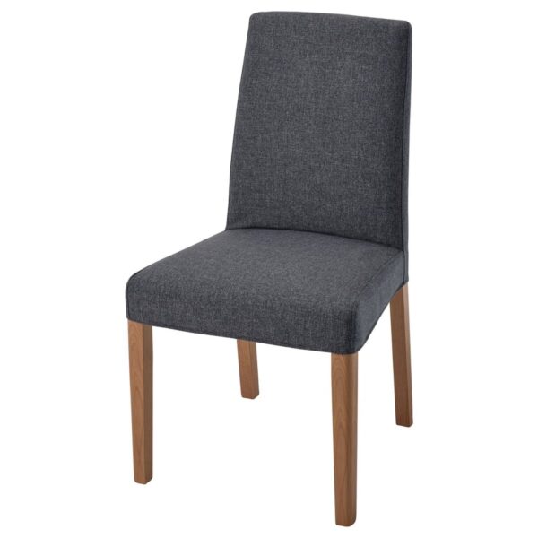 BERGMUND Eetkamerstoel - eikenpatroon/Gunnared middengrijs van IKEA