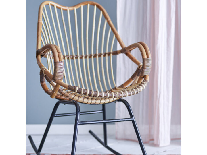 Bloomingville Schommelstoel 'Reine' Rotan, kleur Naturel van Sohome