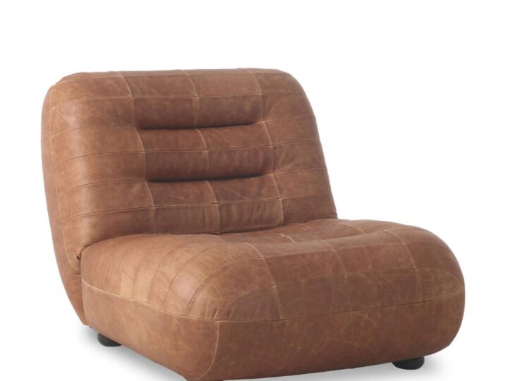Dutchbone Wyatt Fauteuil Leer Cognac Bruin van wehkamp