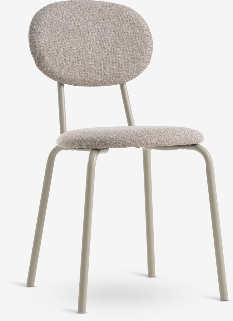 Eetkamerstoel MALT beige stof van JYSK