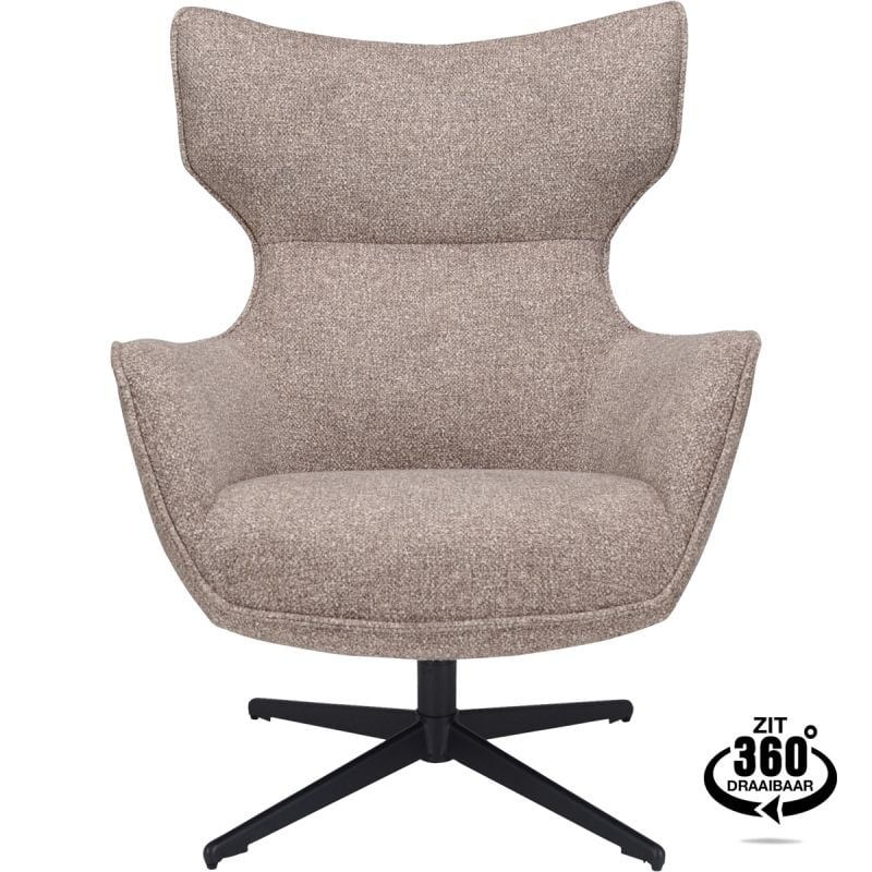 Fauteuil Bresso Mokka van Trendhopper