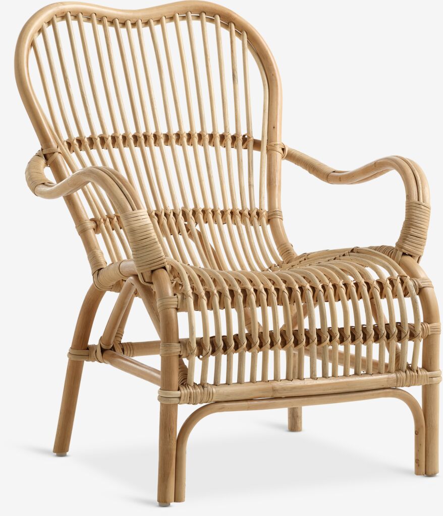 Fauteuil LISELEJE hoog naturel van JYSK