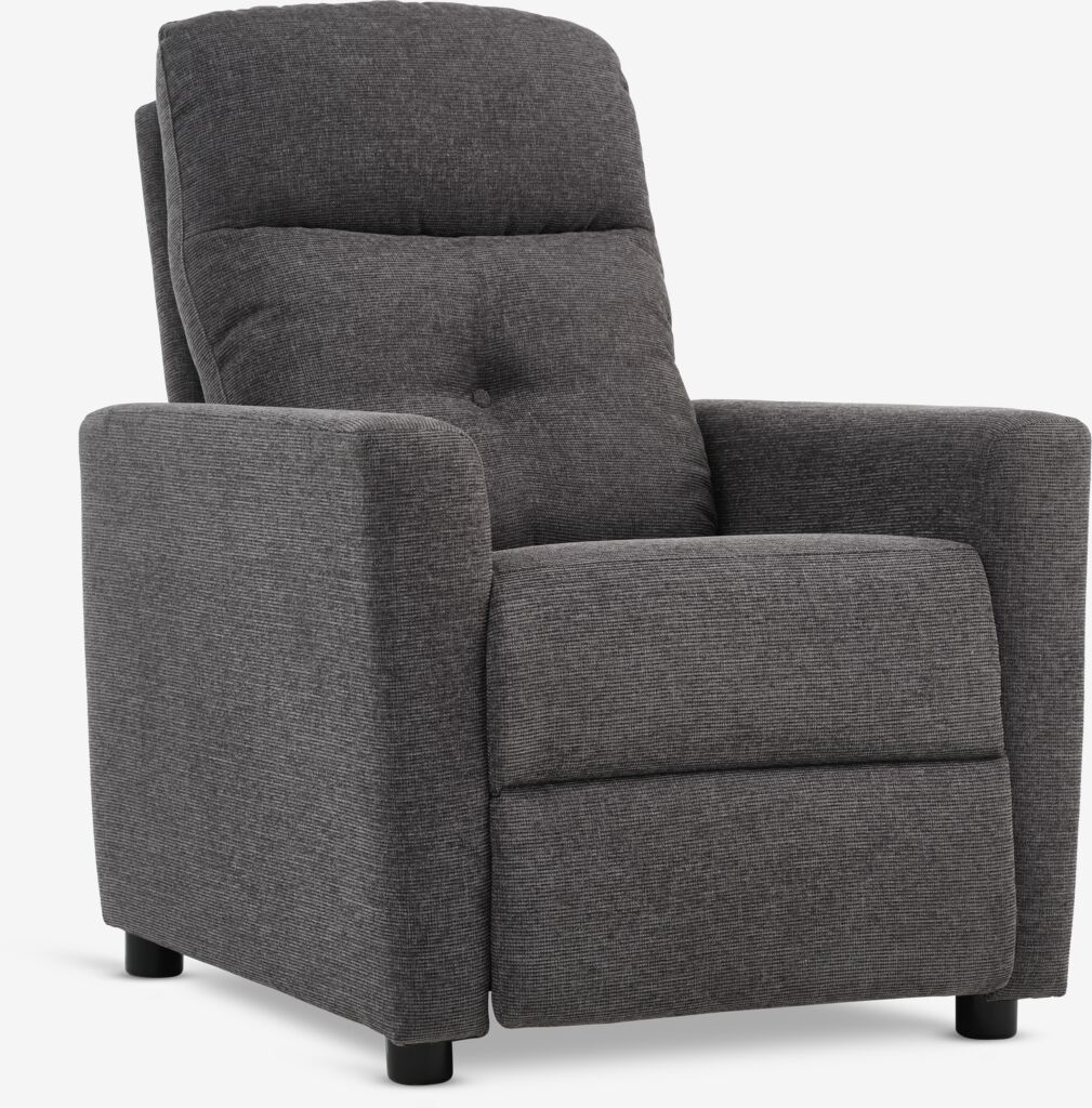 Fauteuil VEJLBY donkergrijze stof van JYSK