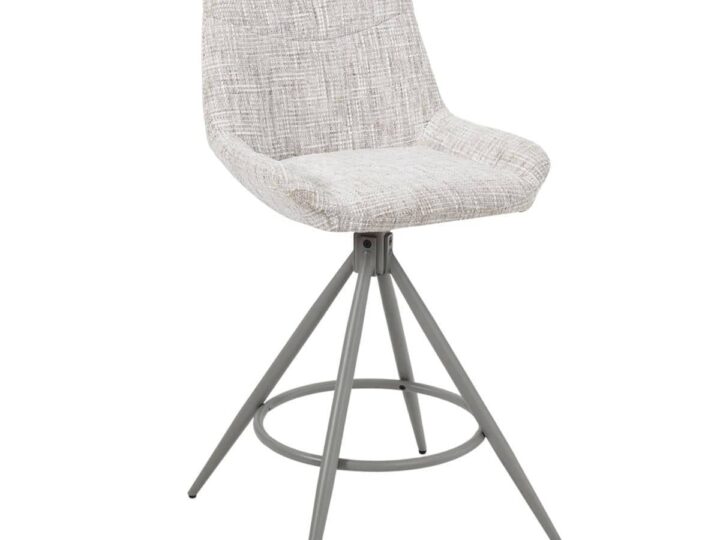Giga Meubel Barkruk Senna - Greige - Draaibaar - Zithoogte 67cm - Set van 2 van wehkamp