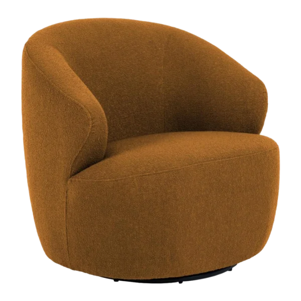 Hug Draaibare Fauteuil Bouclé Caramel van fonQ