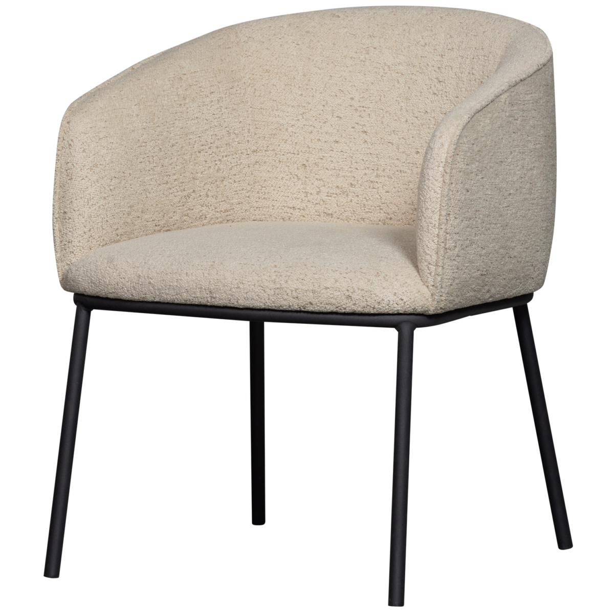 Leon eetkamerstoel boucle naturel melange van Loods 5