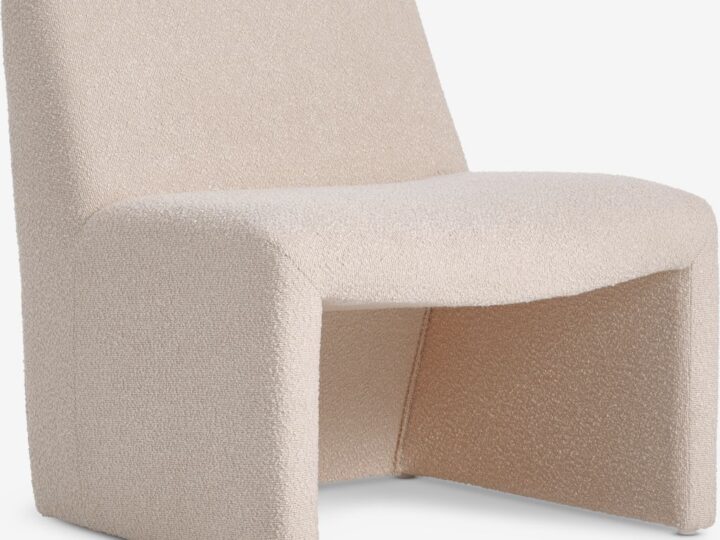Loungestoel BULLERUP off-white teddy stof van JYSK