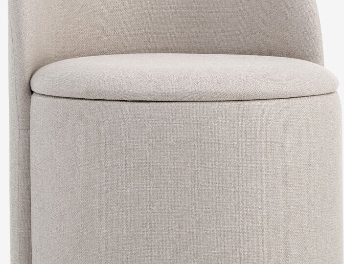 Loungestoel ODDUM opbergruimte beige stof van JYSK
