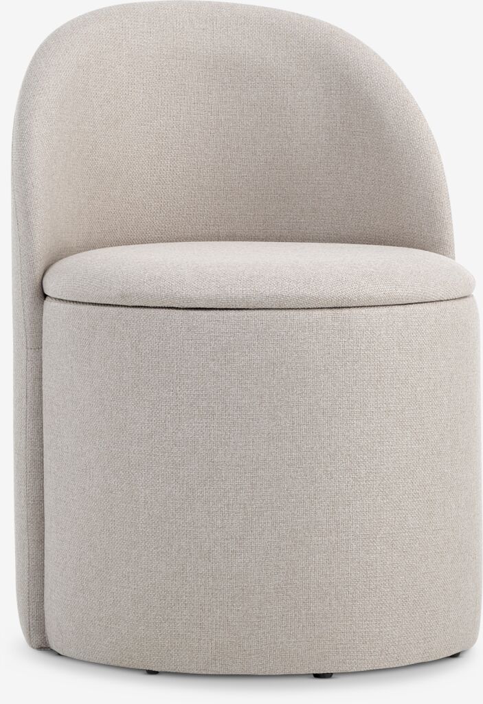 Loungestoel ODDUM opbergruimte beige stof van JYSK