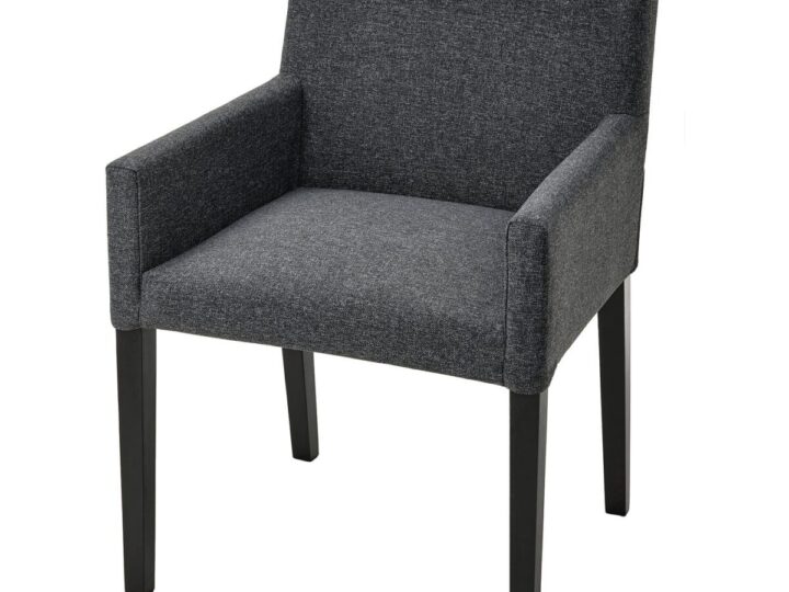 MÅRENÄS Stoel met armleuning - zwart/Gunnared donkergrijs van IKEA