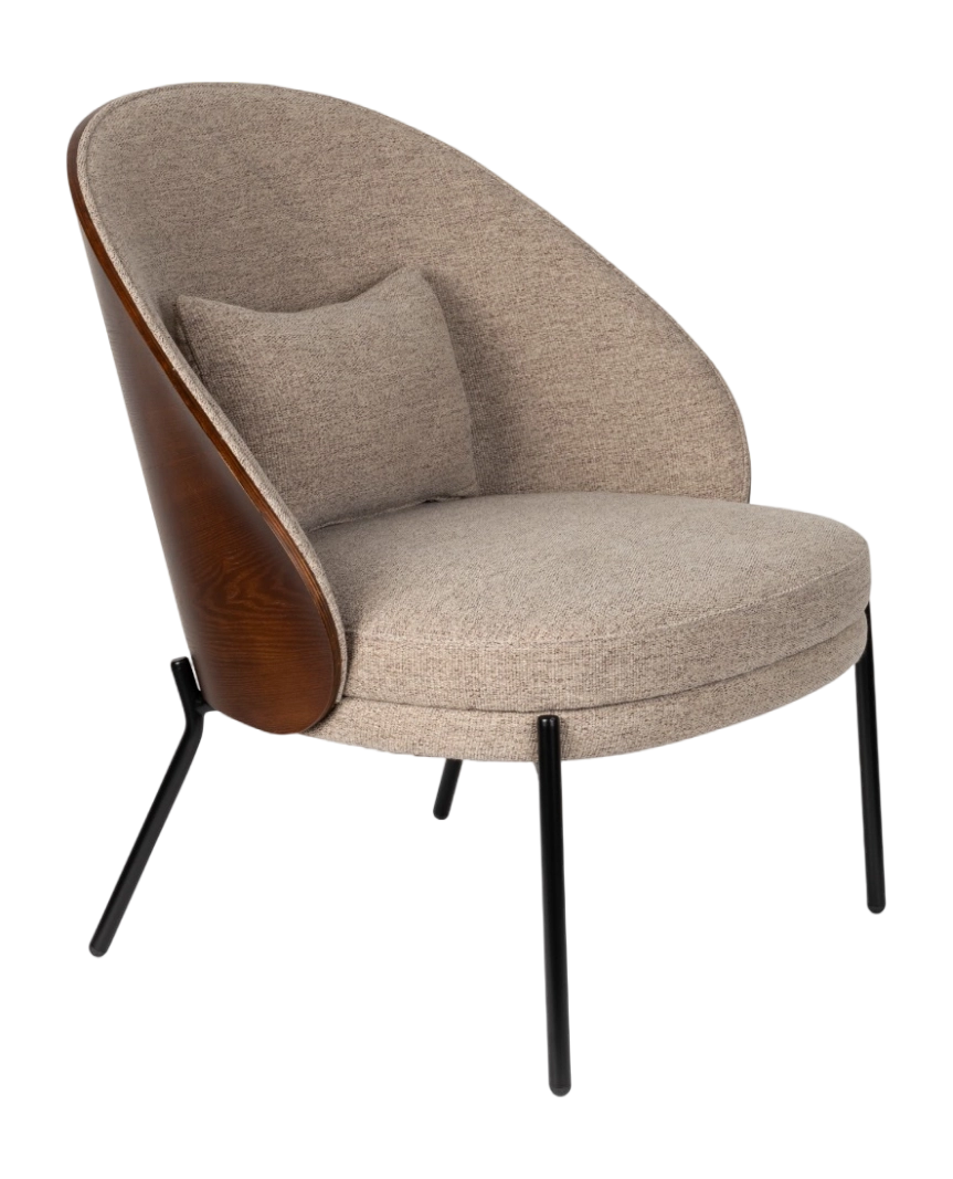 Rodin Loungestoel Beige van fonQ