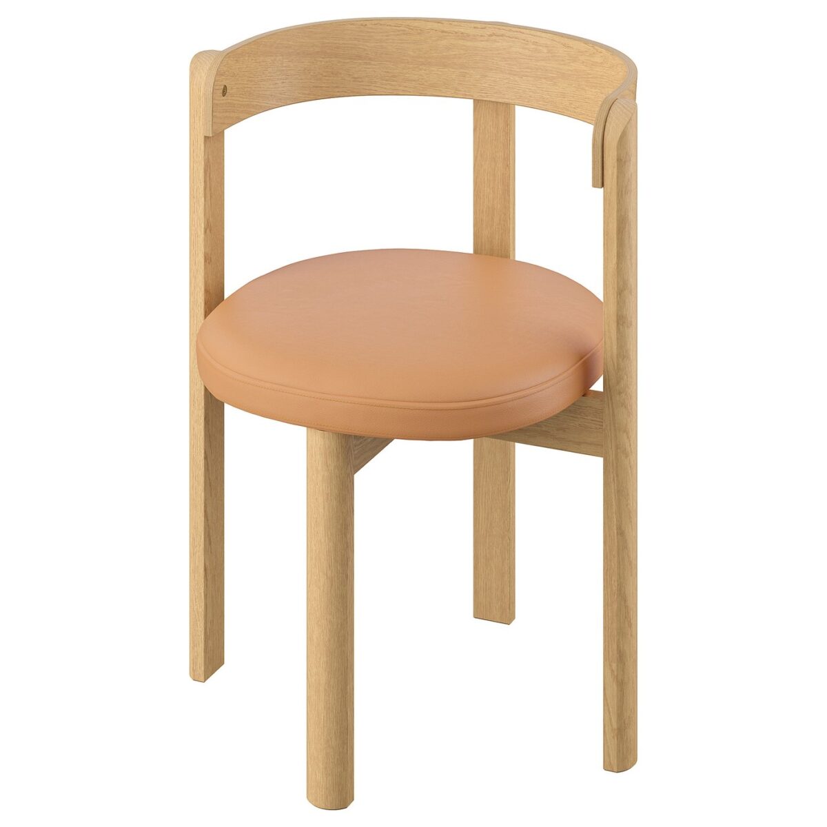 STOCKHOLM 2025 Eetkamerstoel - eiken/leer van IKEA