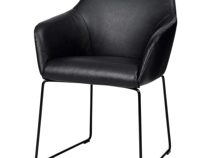 TOSSBERG Eetkamerstoel - metaal zwart/Grann zwart van IKEA