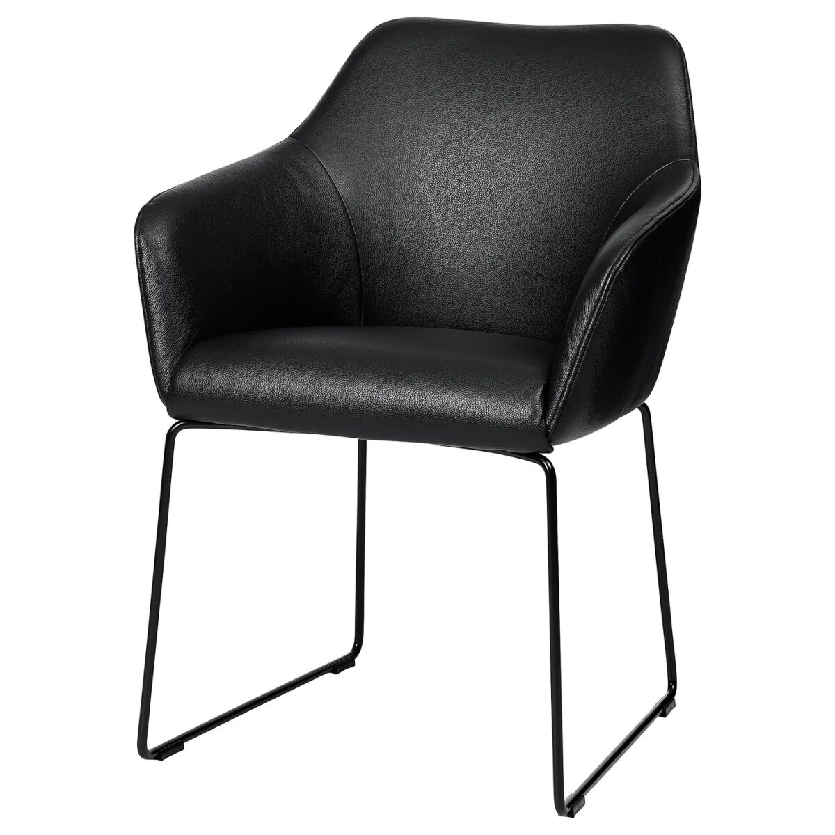 TOSSBERG Eetkamerstoel - metaal zwart/Grann zwart van IKEA