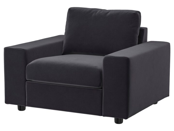 VIMLE Fauteuil - met brede armleuningen/Djuparp donkergrijs van IKEA