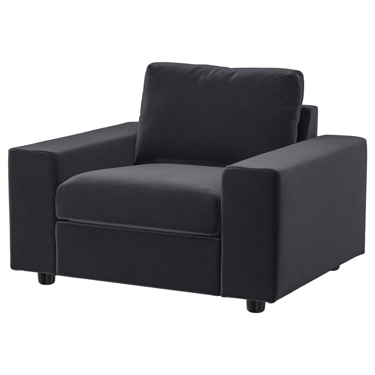 VIMLE Fauteuil - met brede armleuningen/Djuparp donkergrijs van IKEA