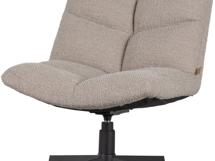 Vinny draaifauteuil boucle zand van Loods 5